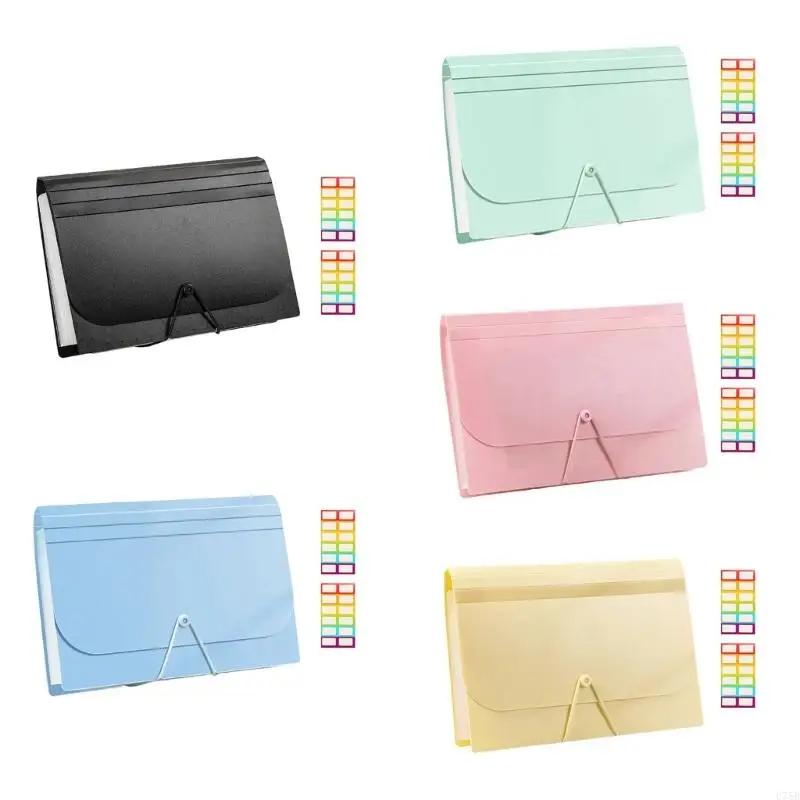 U75B 13 Pockets Expanding File Folder 13 Compartment Expandable Receipt Coupon Folder