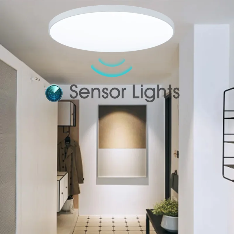 Radar Sensor Ceiling Lamp LED Sensitive Motion Sensor Lights for Hallway 15W 20W 40W Cold White Ceiling Lights For Room Corridor led ceiling light,ceiling light,motion sensor ceiling lamp