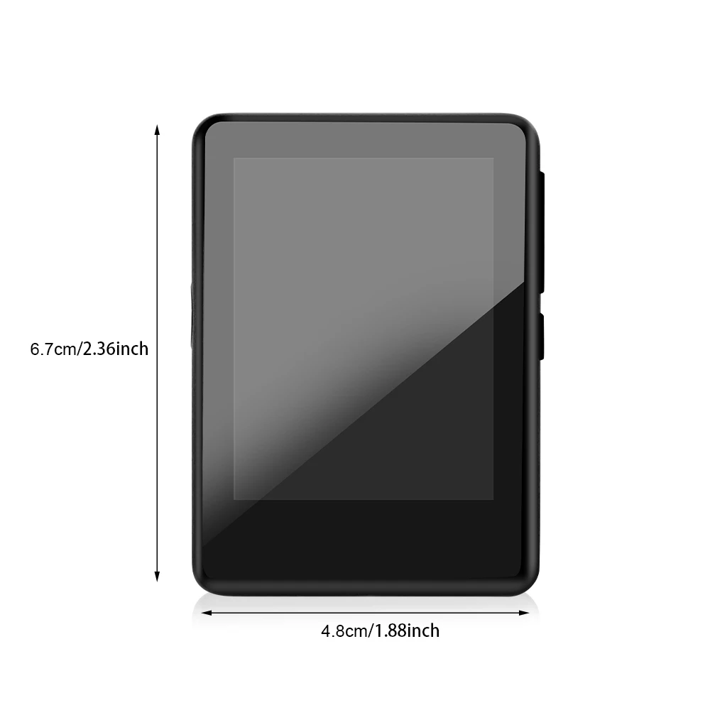 MP4 Player Bluetooth 5.0 Metal MP3 Player Full Touch Screen Built-in Speaker