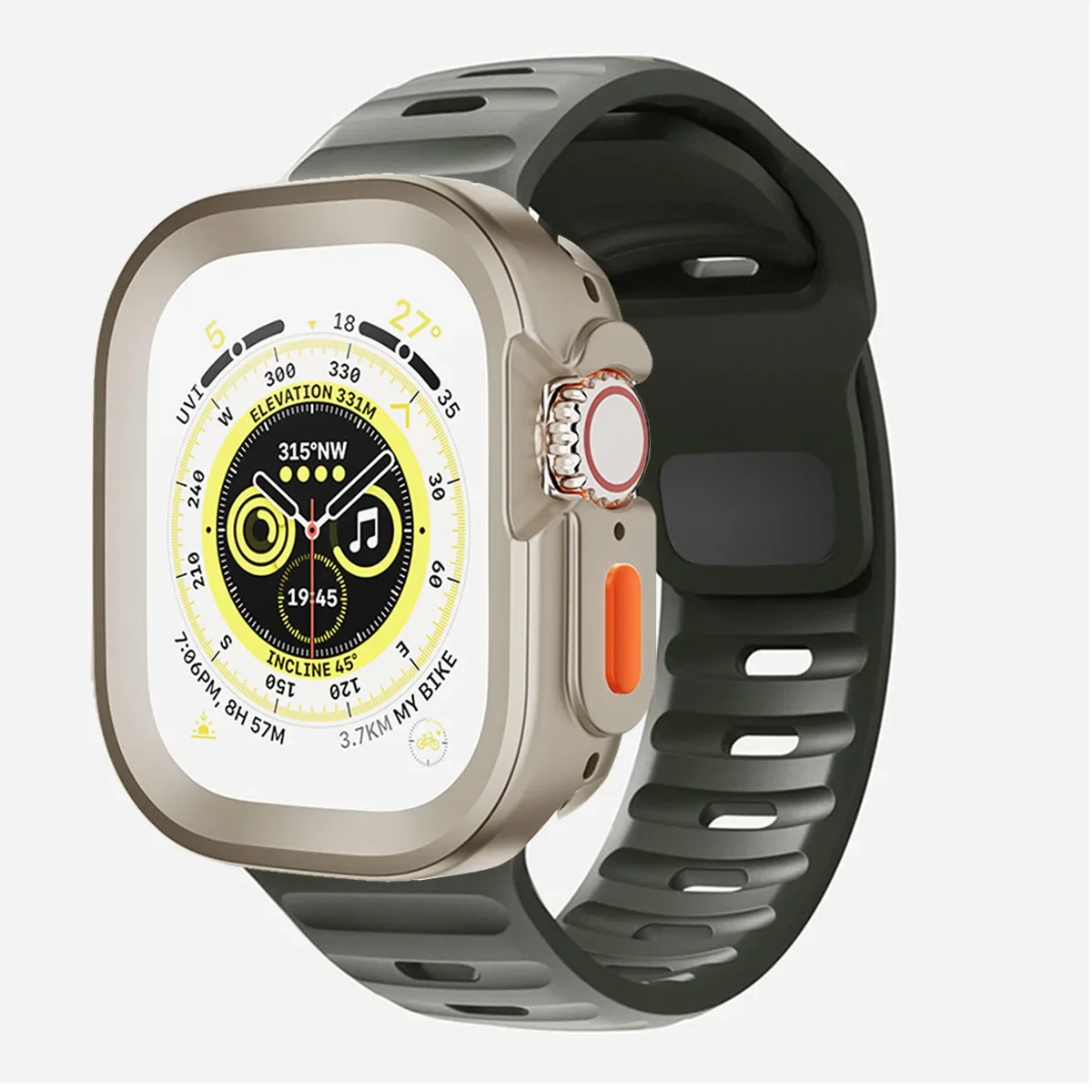 Candy Silicone Case and Strap for Apple Watch - Vibrant Rubber Band Accessory