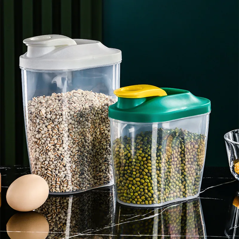 1pc 1000ml/1500ml Pp Sealed Canister With Buckle, Food Storage Box