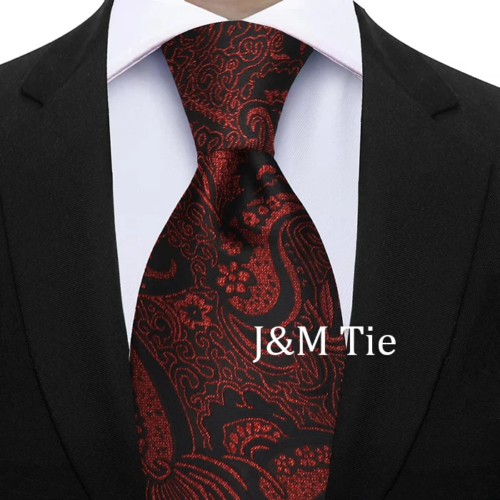 Herren-Krawatte, luxuriöse Krawatte, braun, grau, Business, Hochzeit, Party, neues Design, Krawatte, Paisley-Krawatte, Blumenmuster, Hochzeitsstil, Gravat-Geschenk – Detail 15
