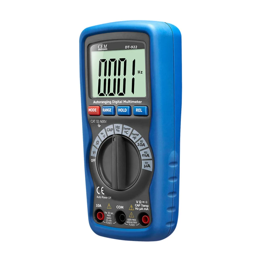 

DT-922 Automatic Range Durable Multimeter Digital Pocket Multimeter Economy Multimeter Strap and Pen