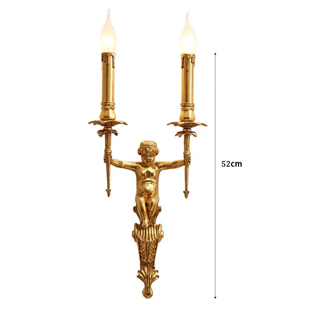 European Copper Angel Wall Lamp 6