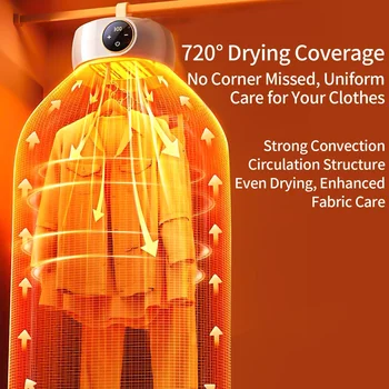 Portable Clothes Dryer, Drying Machine Portable Dryer for Apartment Dorm RV Travel  Dryer, Small Dryer Quick and Easy to Use 1