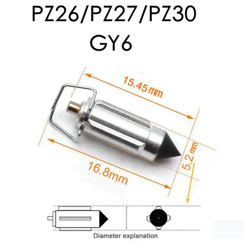 4 Pcs Carburetor Valve Needles Repair Part For PZ26 PZ27 PZ30 PZ19