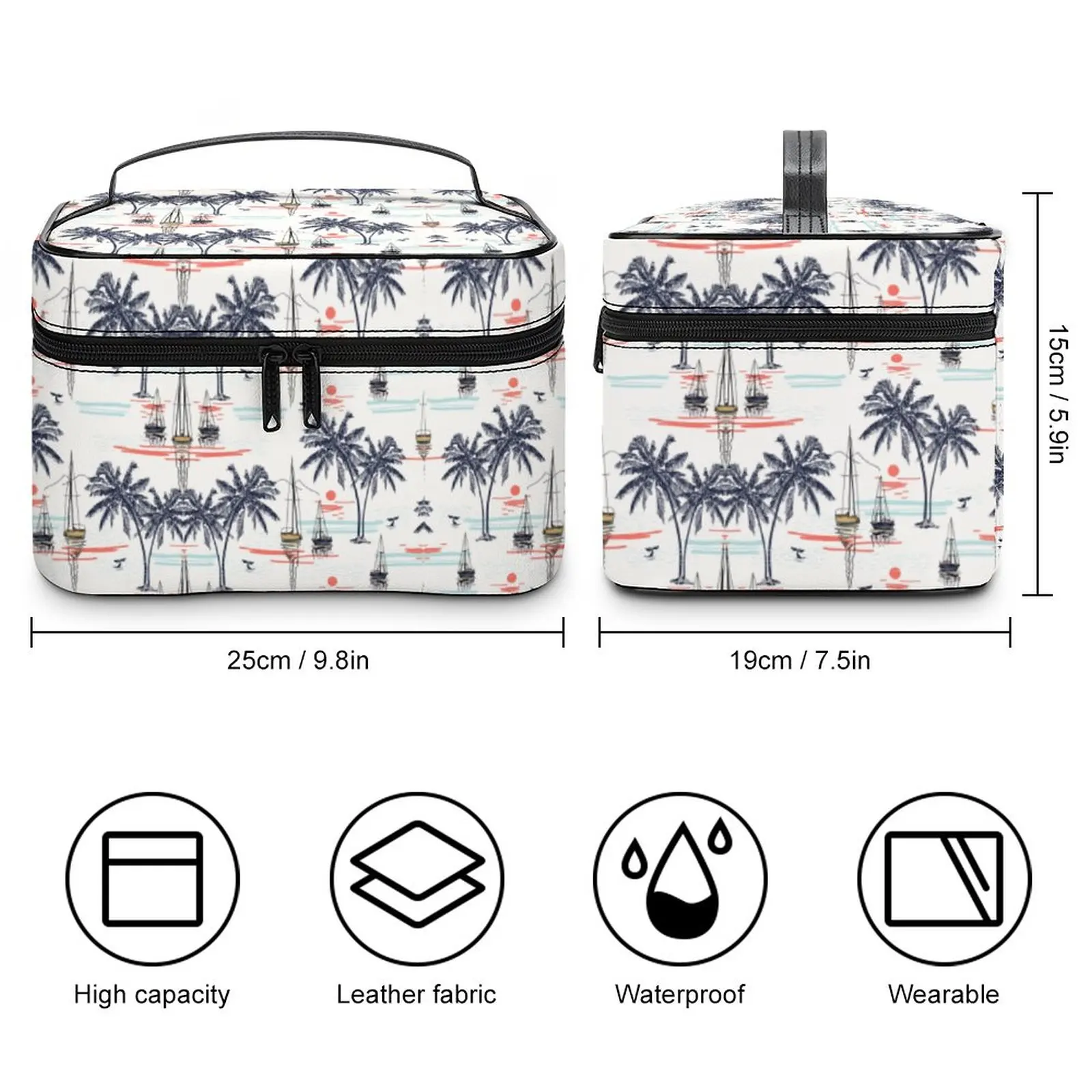 Girl Cosmetic Bag Multifunction Waterproof Washing Bag Portable Travel Receiving Bag Large Capacity Cosmetic Organizer Case