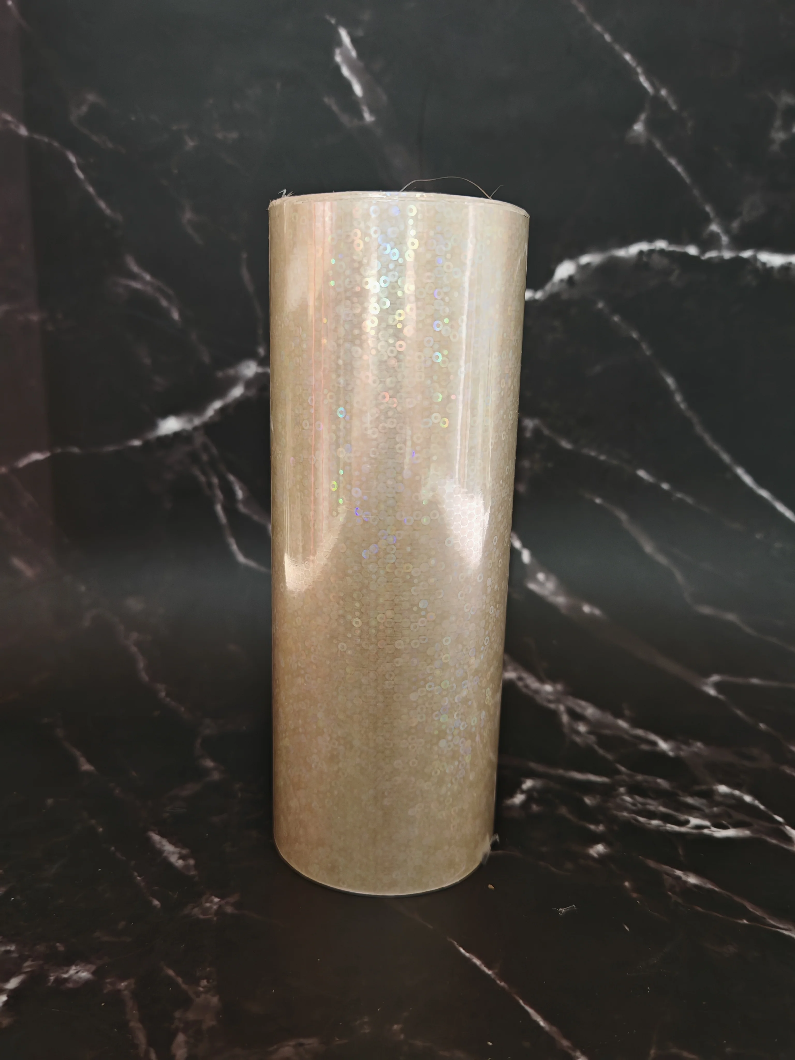 홀로그램 포일 작은 버블 투명 포일 종이 또는 플라스틱에 핫 스탬핑 16cm x 120m/로트 DIY 패키지 박스 작은 원형