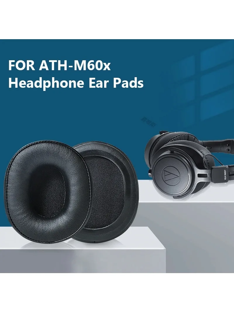 Cuscinetti Auricolari In Pelle Di Ricambio Cuscino Per Cuffie Audio Technica Ath M60X