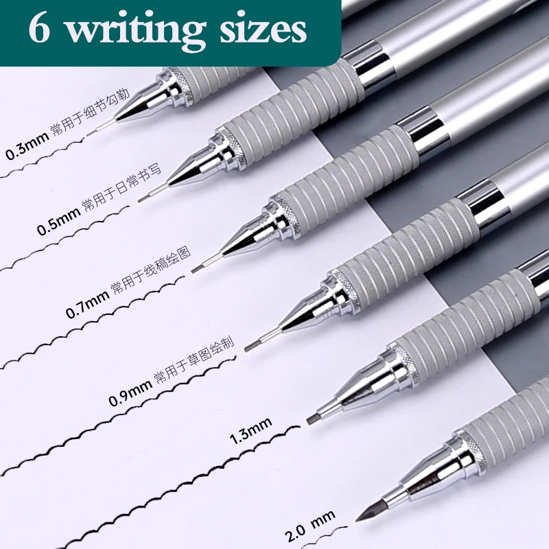 STAEDTLER 샤프 펜슬 925 25/35 금속 배럴 낮은 중력 중력 0.3/0.5/0.7/0.9mm 전문 드로잉 손으로 그린 ??스케치