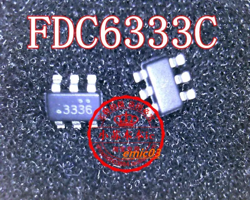 

10pieces FDC6333C SOT-6 : 333 6 SOT-23-6