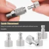 Airbrush Quick Disconnect Coupler Release Fitting Plug, 6pcs 1/8 in BSP Male and Female Connections Adapter Air Brush Accessory 3