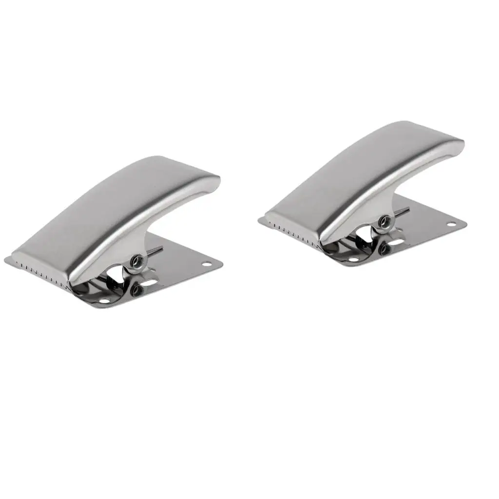 2Pcs Fillet Clamp Deep- Tail Clip With Mounting Base for Fish Clean