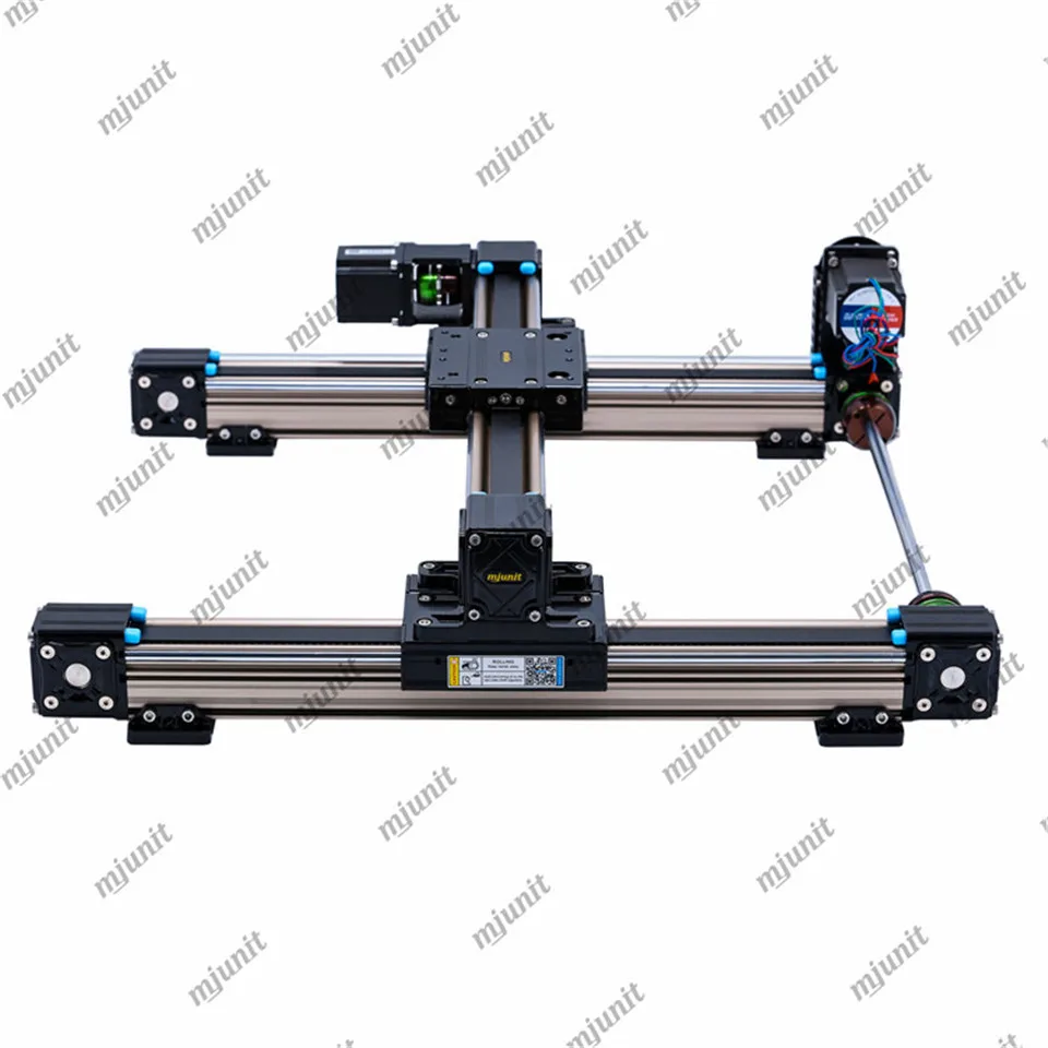 mjunit hot melt glue dispensing and spraying xy axis synchronous belt sliding table linear module guide rail linear