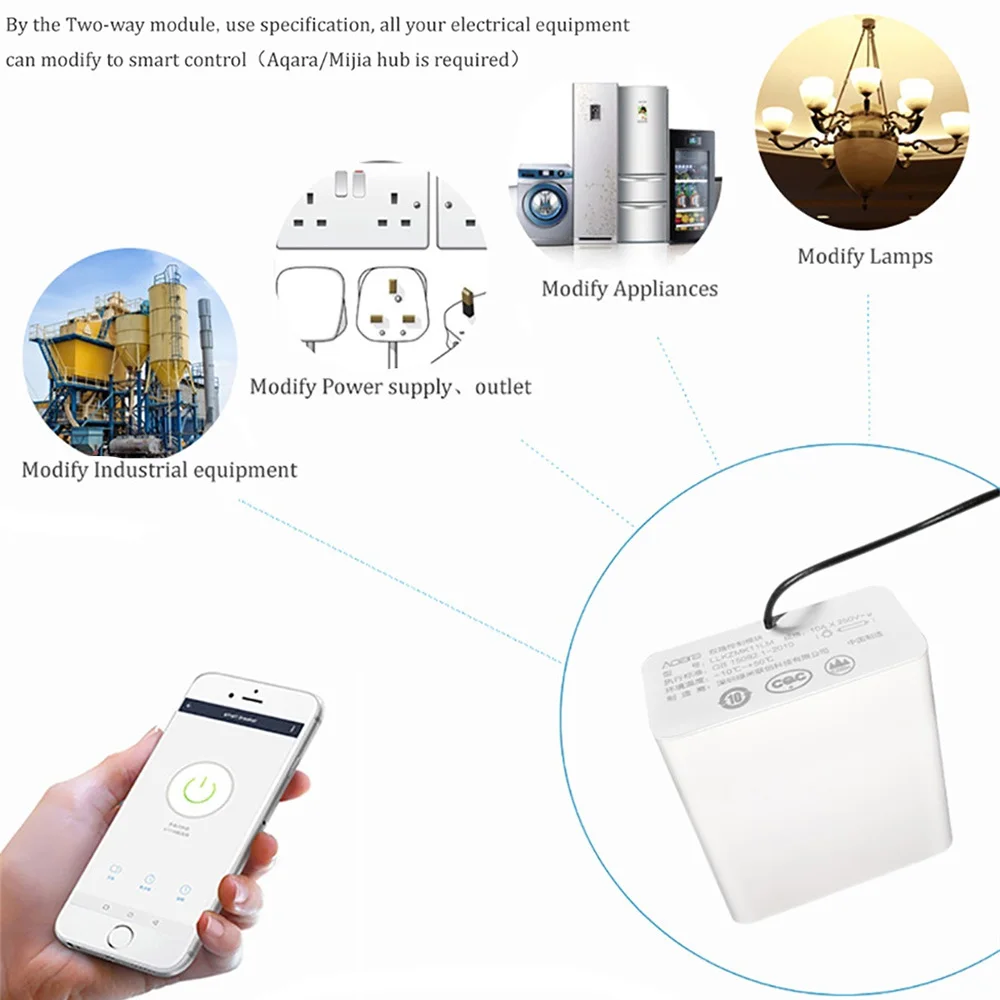 módulo de controle bidirecional, canais inteligentes zigbee,