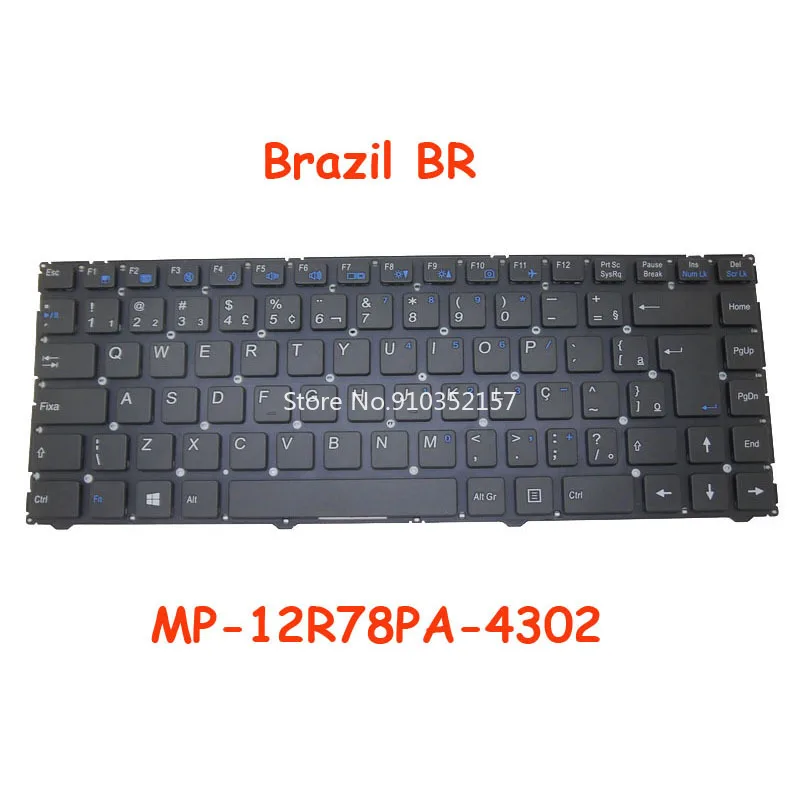 

BR Keyboard For CLEVO W940 MP-12R78PA-4302 6-80-W9400-330-1 MP-12R78PA-4305 6-80-W94A0-330-1 MP-12R78PA-43022 6-80-W9400-331-1