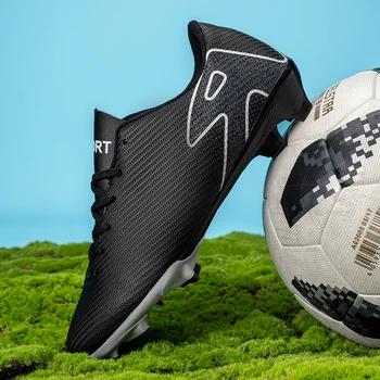 Men Professional Society Football Boot Field Training Outdoor Sports Lightweight TF/FG Football Futsal Shoes for Men