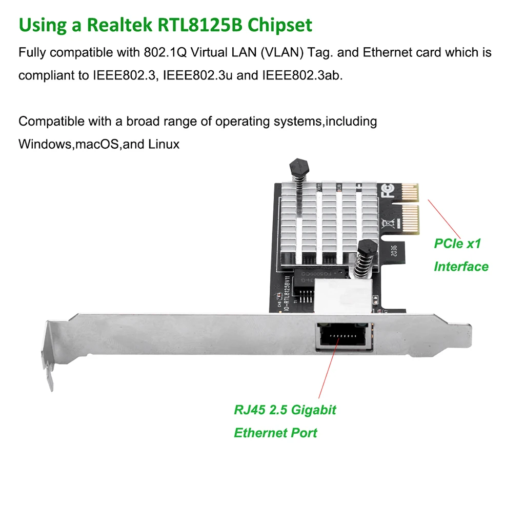 Tarjeta de red Gigabit Dual RJ45 1Gb Coparar con Intel E1G42ET con