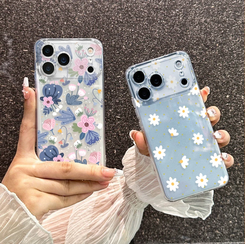 Chic Floral Y2K Soft Clear Phone Case