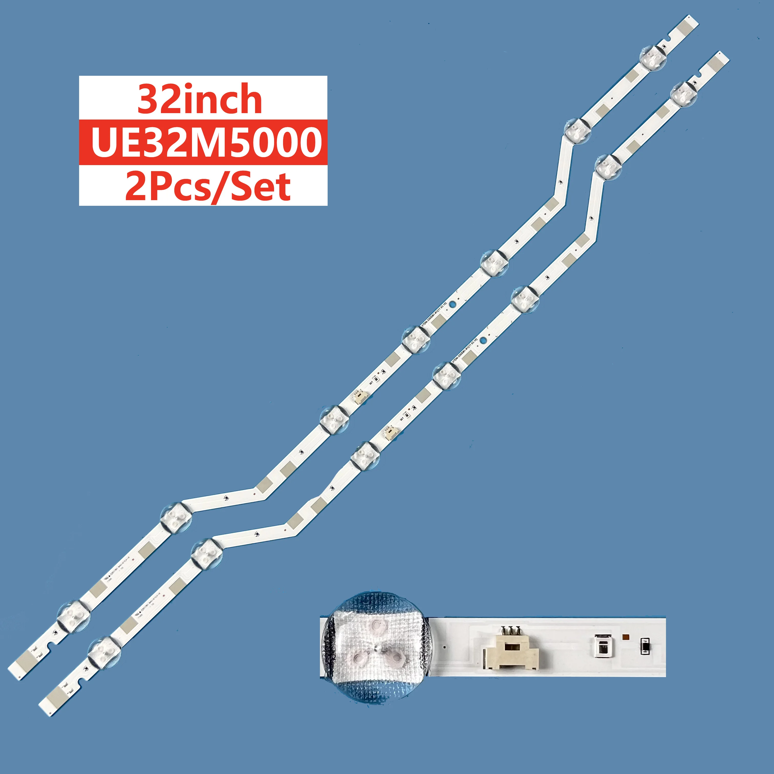 New LCD TV Backlight Strip V7DN-320SM1-R1/ BN96-43667A/LM41-00420A/ CY-JM032BGER2V For Samsung UE32M5000 2pcs new led backlight strip for samsung ue58nu7100 ue58ru7100 un58nu7100 ua58nu7100 lm41 00632a bn96 46866a jl e580m2330 408bs