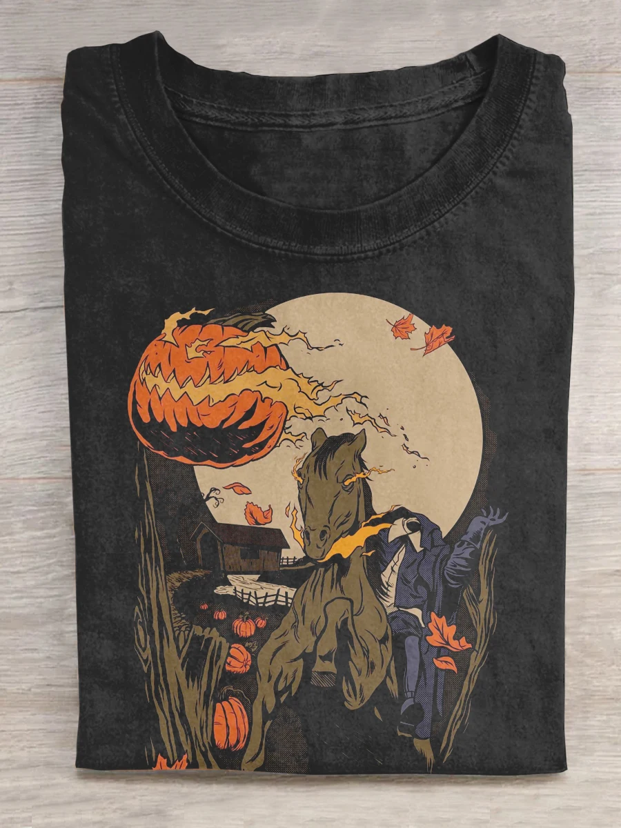 

men's clothing Halloween Art T-shirt Spring and summer men's short-sleeved tops