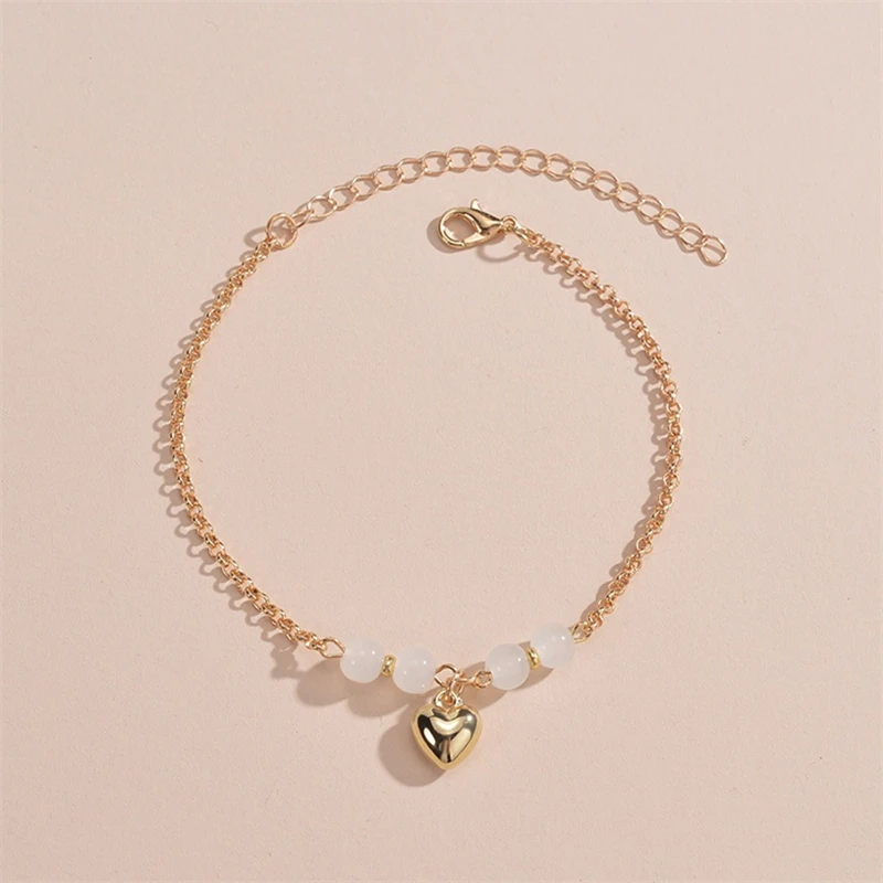 Vintage Double Layer Anklet for Women Star Pearl Starfish Zircon Pineapple Anklets Bracelets Foot Chain Beach Jewelry