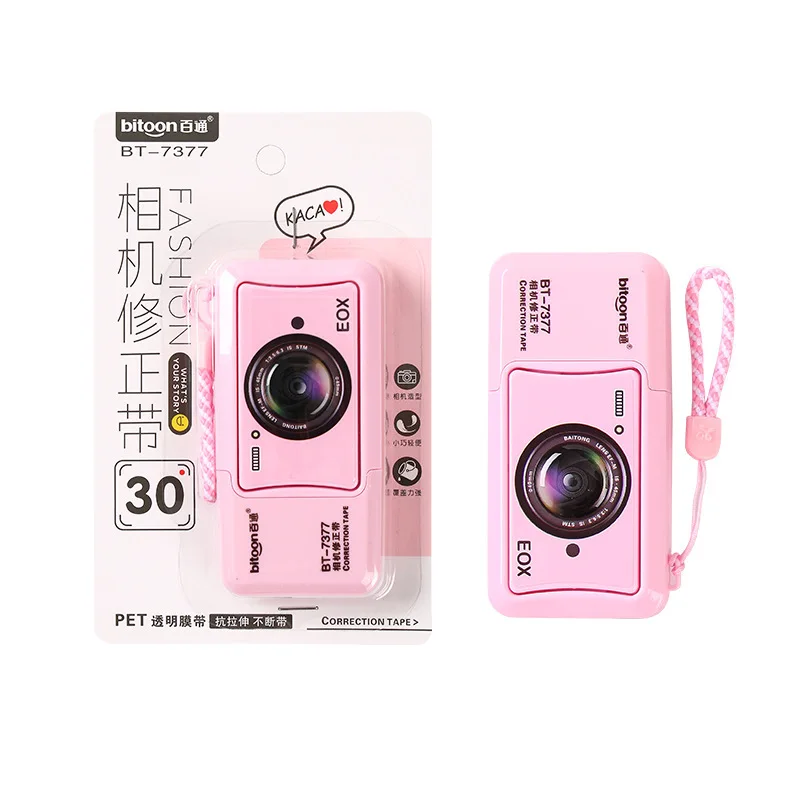 1 Pcs Stationery Office School Supplies Camera Correction Tape Gift Corrector Novel correction tape