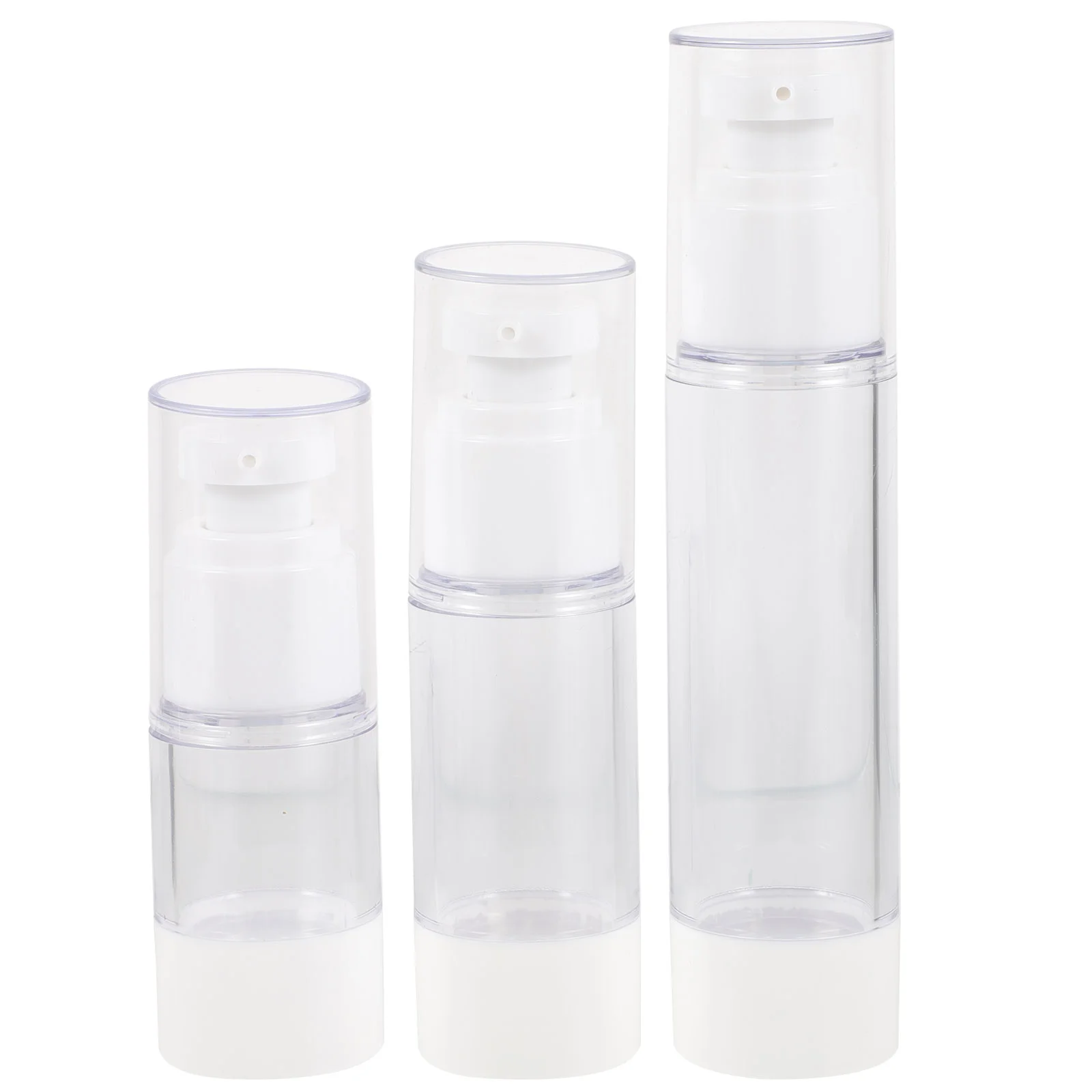 3PCS 15/30/ Portable Spray Bottles Mini Plastic Travel Bottle Essence Storage Bottle Vacuum Emulsion Bottle Cosmetics 3pcs portable pencil holder portable pen bag practical pencil organizer office pencil bag