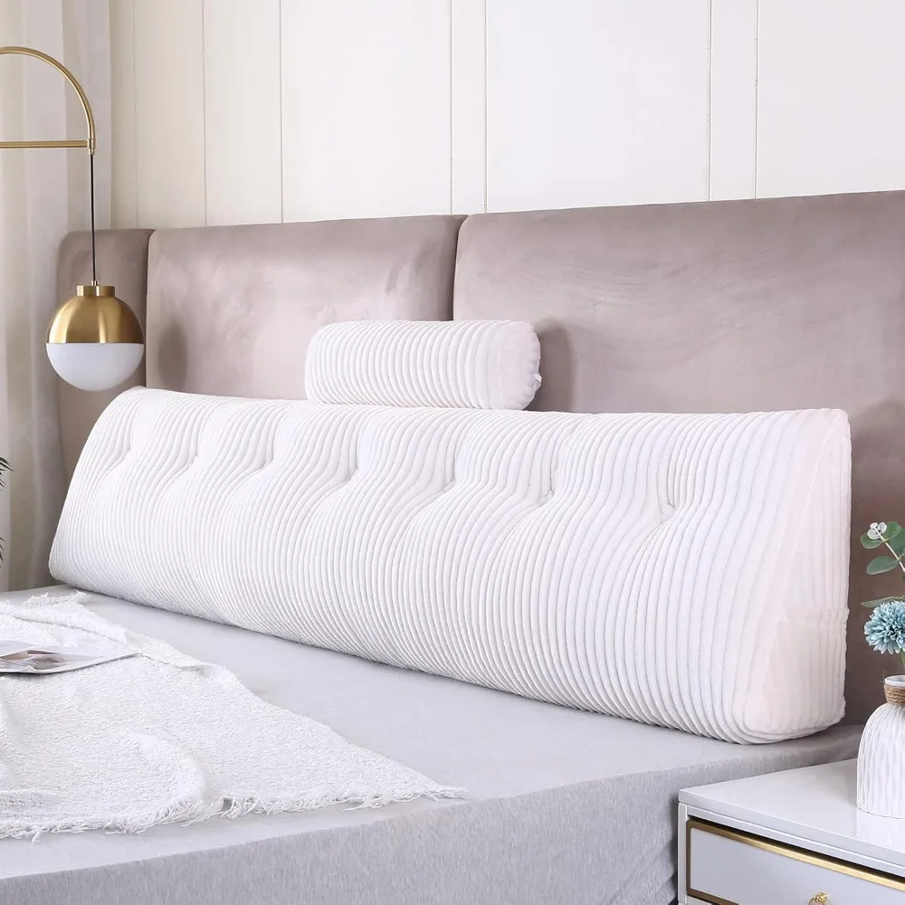 Wedge Headboard Pillows Head Roll Pillow Bed Wedge Pillow for Headboard Bolster for Bed Rest Reading Pillows Backrest