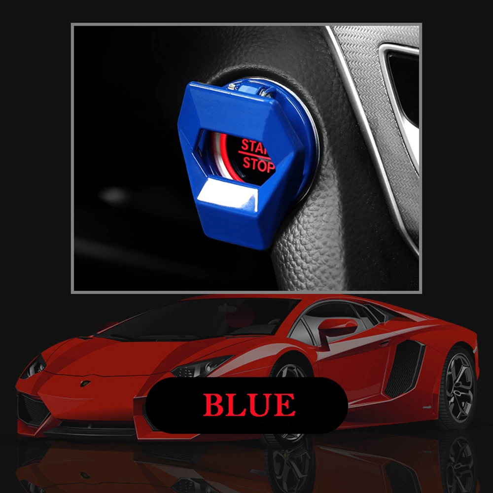 2021new Car Engine Start Stop Switch Button Cover Decorative Auto Accessories Push Button Sticky Cover Car Interior Car-Styling coils for car Spark Plugs & Ignition Systems