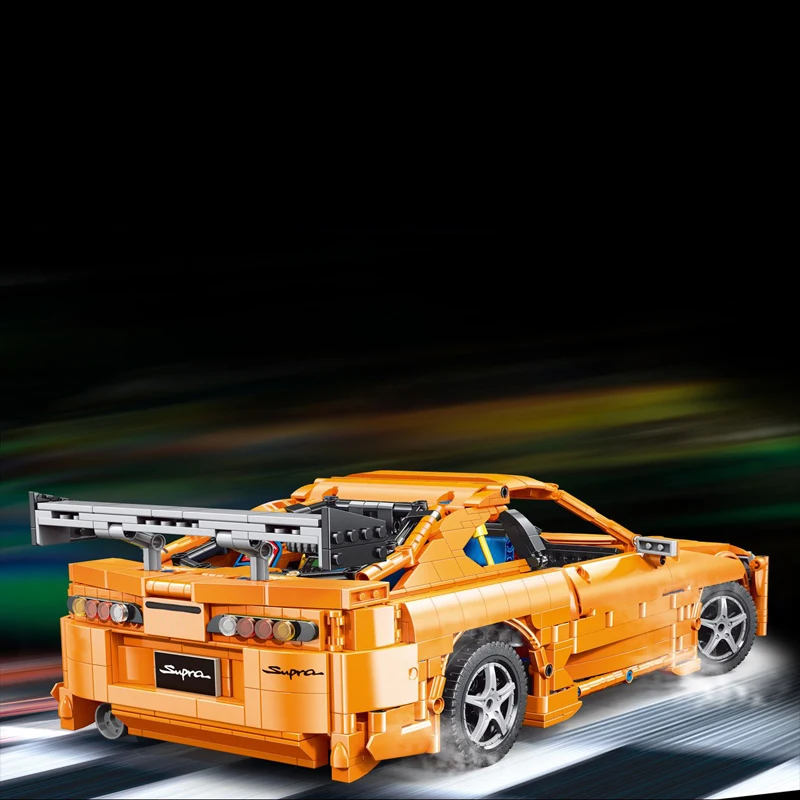 IN STOCK YC-QC018 MOC Technical Sports Car Supra A80 Building