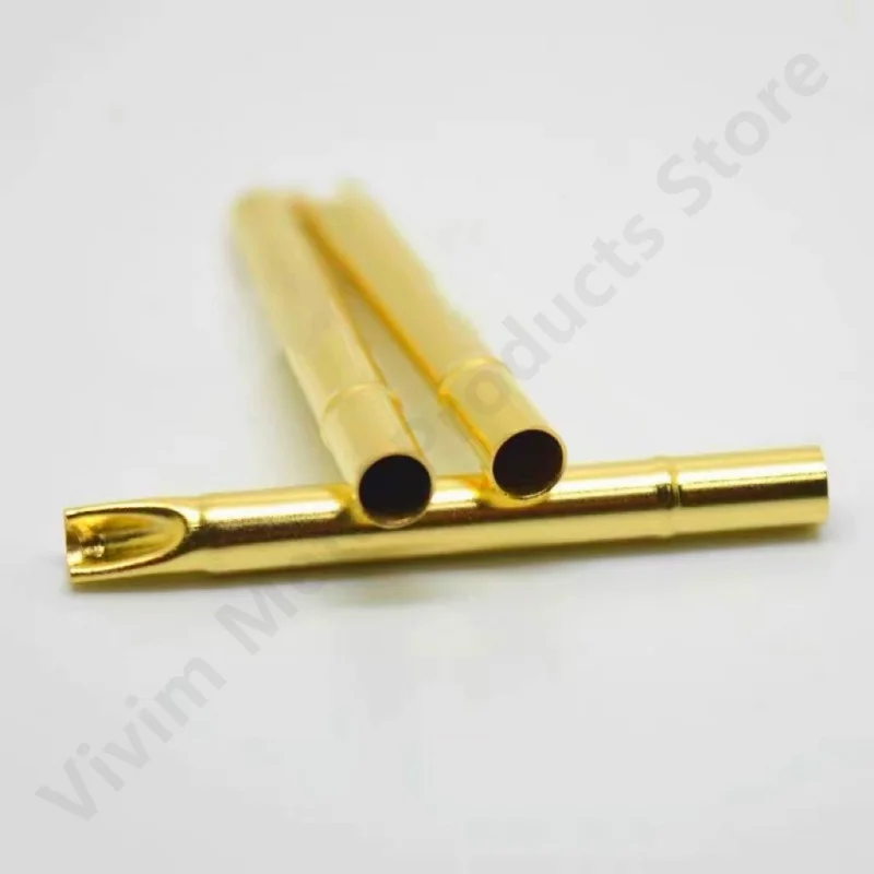 10/50PCS R189-4S Test Pin UB189-B Buchse Messing Rohr Nadel Hülse Sitz Solder Connect Sonde Hülse 33,5mm Außen Durchmesser 3,56mm – Detail 8