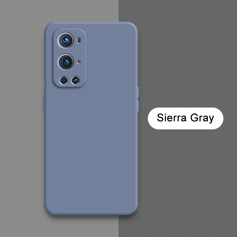 Original Square Liquid Silicone Cute Case with Camera Protection - Soft Back Cover