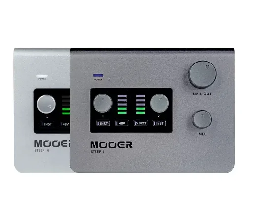 

Mooer STEEP II 2 in 2 out audio interface support MIDI input and output for musicians producers mobile recording Sound Card