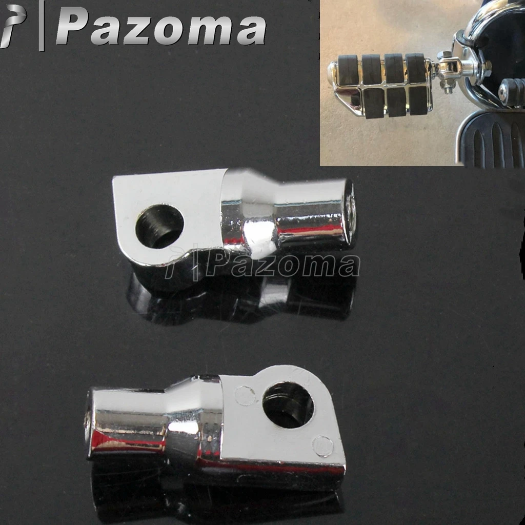Aluminum Motorcycle Foot Pegs Rest Mounting Bolts Adapter for Harley
