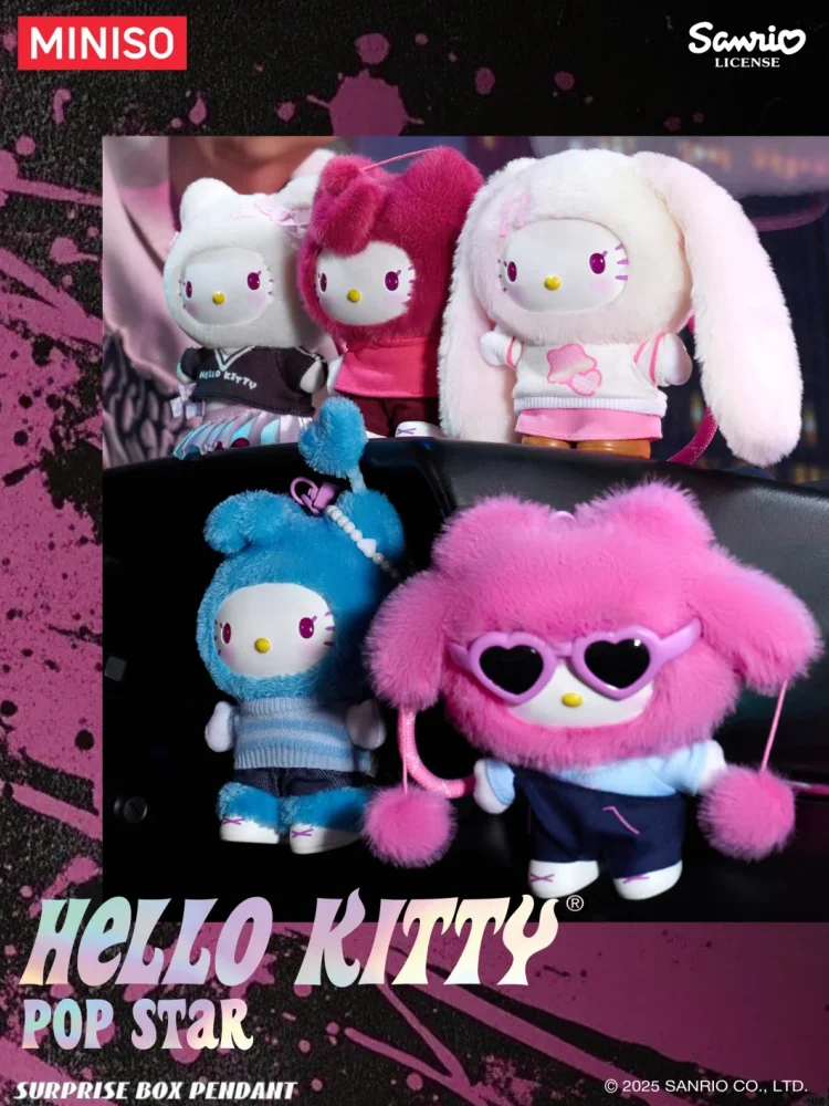 miniso キティ サンリオ popstar Vinyl Plus Miniso x Sanrio Hello