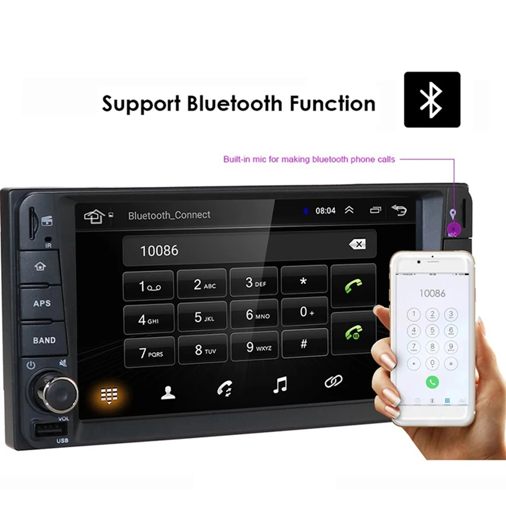 9.0 ȵ̵ ڵ  GPS DVD ÷̾,  MP5 ׺, ĸ麸 ÷̾, Ÿ ڷѶ 1 + 16G, 7 ġ