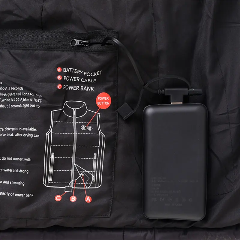 USB Heating Vest Men Winter Thick Sleeveless Jacket Infrared 28 Heating Areas Vest Winter Electric Heated Vests Plus Size 5XL - Image 6