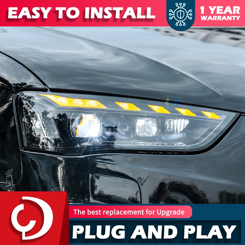 AKDLEDDRLHeadlightForAudiA5A5L20132016AnimationTurnSignal