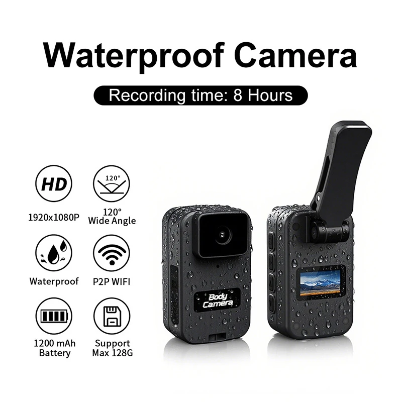 2K Mini Pocket Camera 1080P HD Waterproof Outdoor Sports Camera 8 Hour Recording Cycling Diving Motorcycle Action Body Cam 1 2K Mini Pocket Camera 1080P HD Waterproof Outdoor Sports Camera 8 Hour Recording Cycling Diving Motorcycle Action Body Cam 1