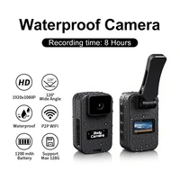 2K Mini Pocket Camera 1080P HD Waterproof Outdoor Sports Camera 8 Hour Recording Cycling Diving Motorcycle Action Body Cam 1