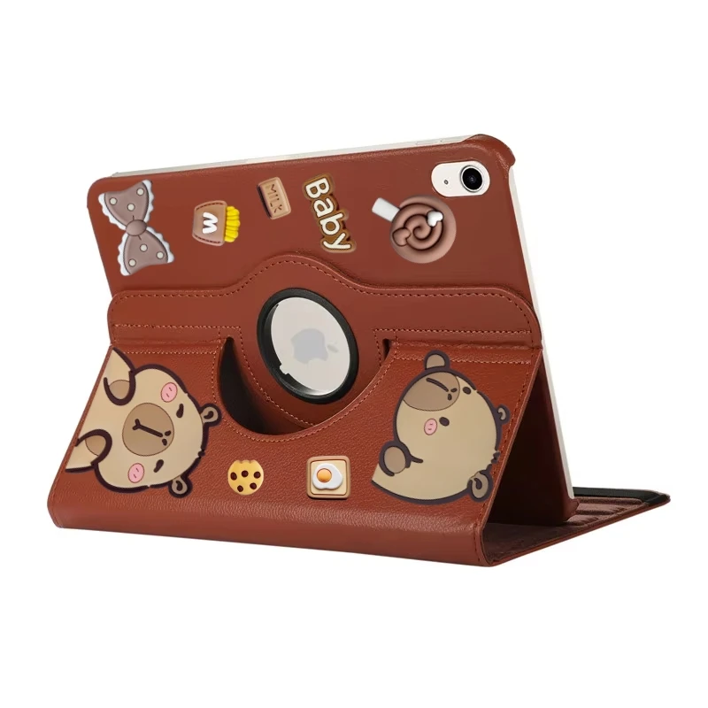 DIY Kids Tablet Case with 360° Rotating Stand - Adjustable Shockproof Cover