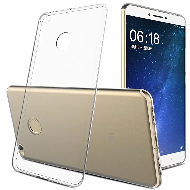 Per Xiaomi Mi Max 3 custodia morbida in TPU custodia in Silicone trasparente per Mi Max 2 custodia protettiva trasparente Ultra sottile antiurto  202192403
