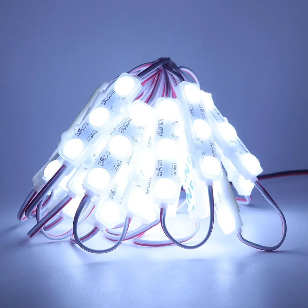 DC 12V Samsung Chip LED Module SMD 5630 3LEDs Module Lighting IP68 Waterproof Super Bright for LED Sign Shop Banner Channel Letters