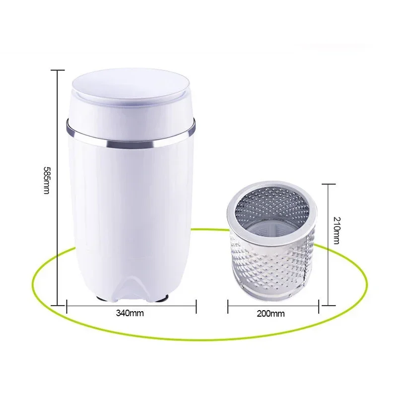 3.5kg/3.6kg/4.5kg Clothes Portable Mini Washing Machine Spin Compact Washer Low Noise for Home Dorm Machine Single-barrel Washer 2
