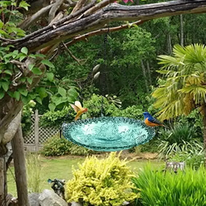 15inch Bird Baths Tub Bowl Basin Parrot Cage Hanging Bathing Box Parrot Bath Supplies Bath Room Feeders for Outdoor Patio bird bath supplies