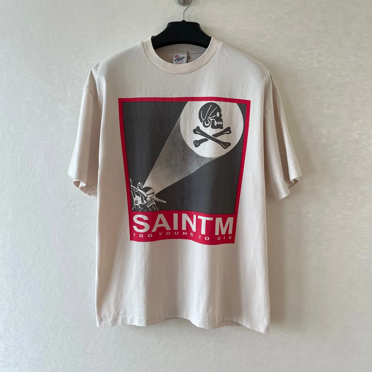 

Best quality SAINT HOOD COLLAB 23SS ETERNAL TEE WHITE NBHD vintage oversize t-shirt men women cotton t shirt