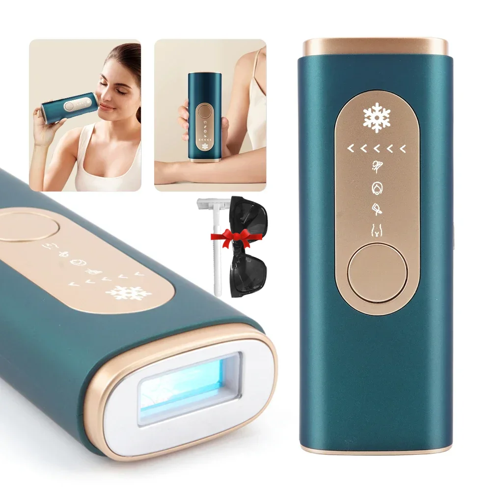 Depilazione Laser Ice Ipl Epilatore Laser 99999 Flash Uso Domestico Automatico Per Donna Uomo Corpo Depilatore Dispositivo Fotoepilatore Laser