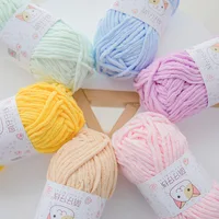 Chunky Chenille Fancy Yarn for Hand Knitting, 100g, Wholesale Prices, Baby Blanket, 100% Polyester, 100g 1