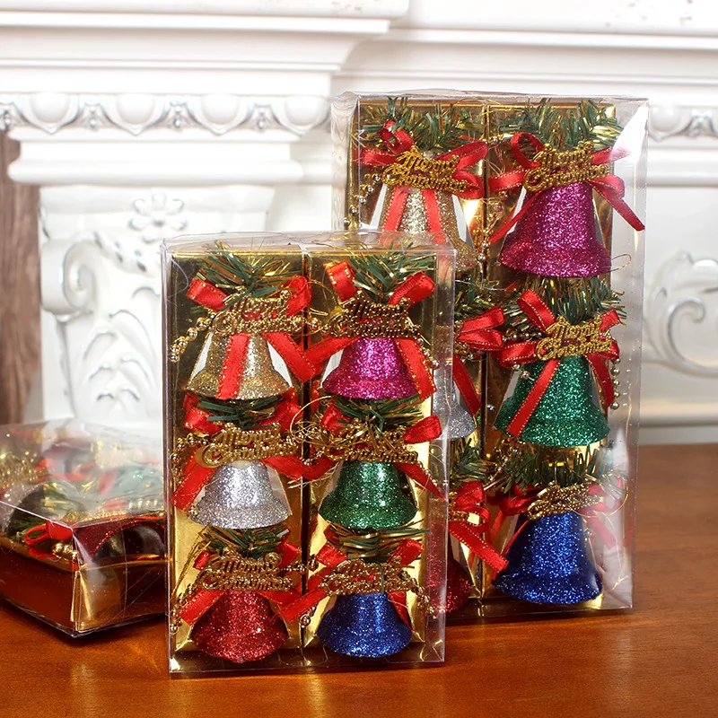 Hanging Jingle Bells Ornament String Bell Handmade Christmas Pendant 